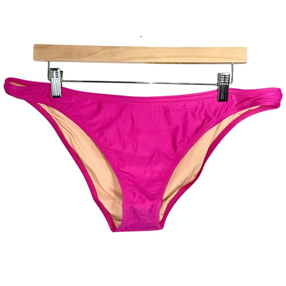 NWT J.Crew Heritage 1989 High-Leg Bikini Bottom Pink Swim Bottoms Swimwear Sz XL